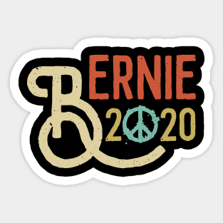 Vintage Bernie 2020 Peace Bernie Sanders Peace Symble Outfit Sticker